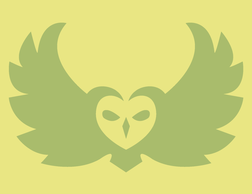 Logo image for Power Through Choices, of owl with widespread wings