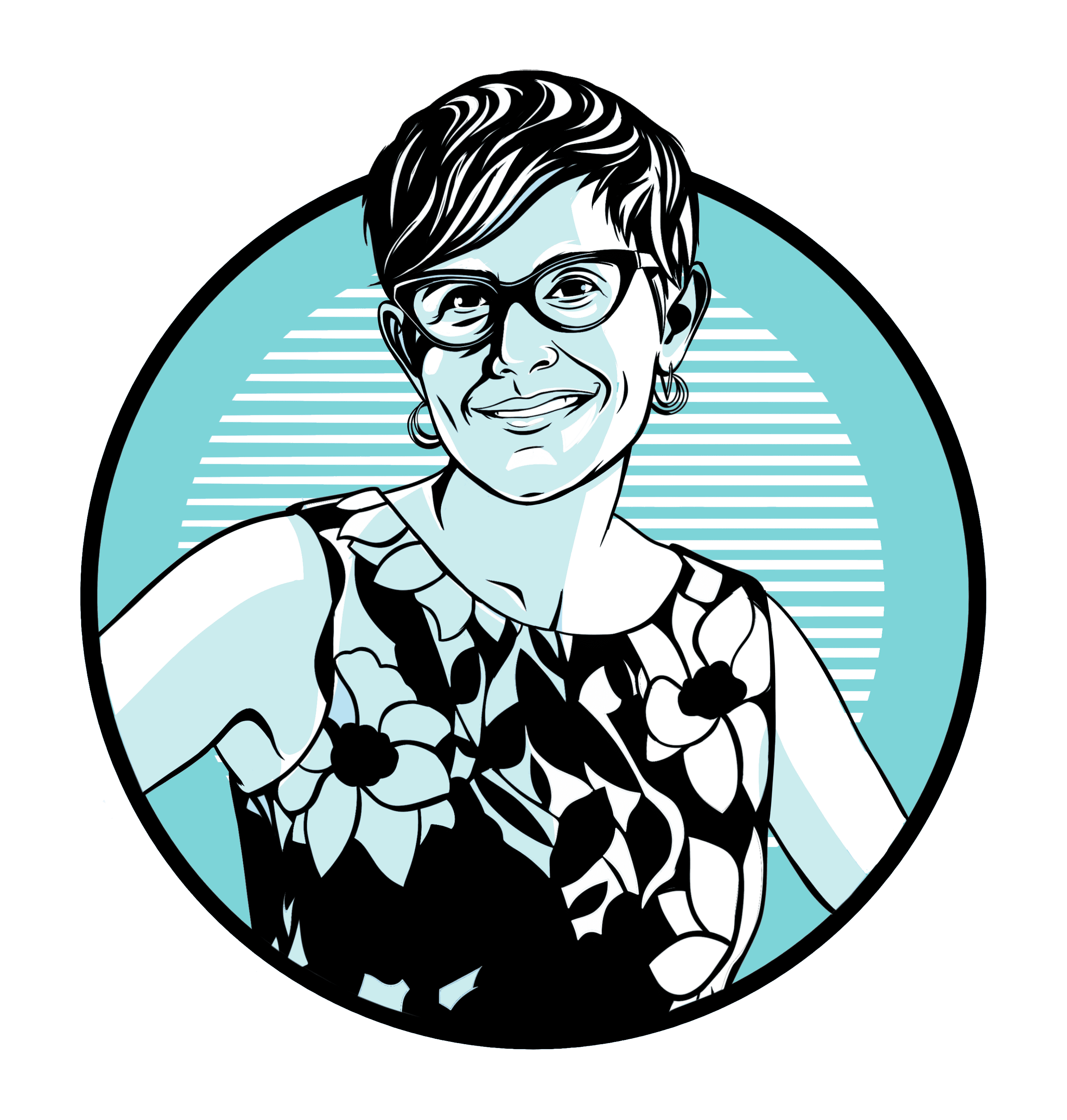 Caricature of Valerie Sedivy, PhD