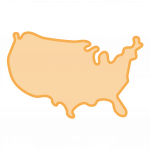 United States map icon